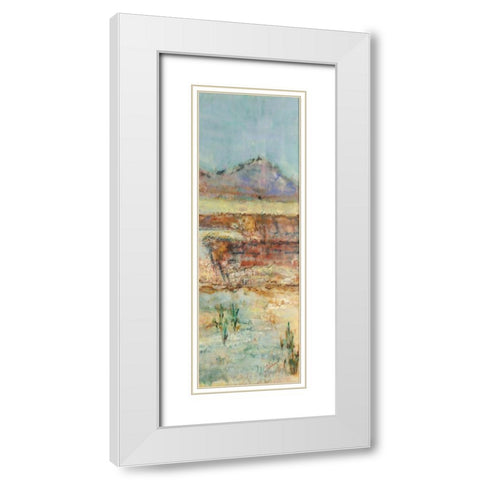Solo Journey II White Modern Wood Framed Art Print with Double Matting by Shanti, Shima