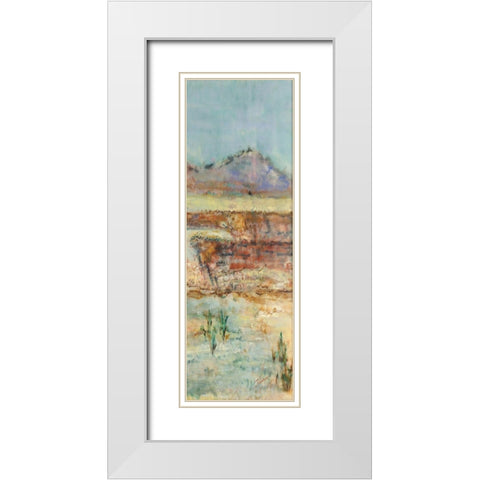 Solo Journey II White Modern Wood Framed Art Print with Double Matting by Shanti, Shima