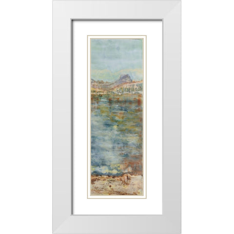 Thirsting II White Modern Wood Framed Art Print with Double Matting by Shanti, Shima