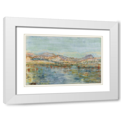 Thirsting III White Modern Wood Framed Art Print with Double Matting by Shanti, Shima