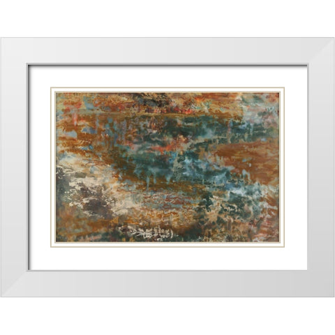 Wending Way IV White Modern Wood Framed Art Print with Double Matting by Shanti, Shima