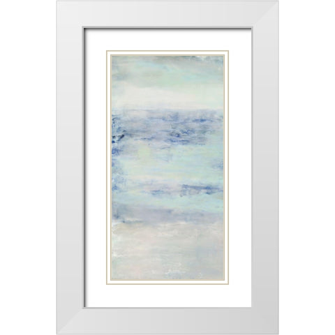 Lighting the Way I White Modern Wood Framed Art Print with Double Matting by Shanti, Shima