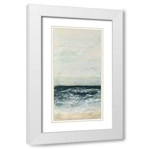 What Lies Beyond I White Modern Wood Framed Art Print with Double Matting by Shanti, Shima