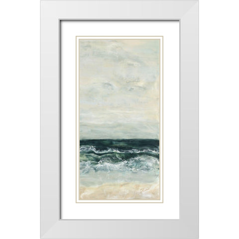 What Lies Beyond II White Modern Wood Framed Art Print with Double Matting by Shanti, Shima