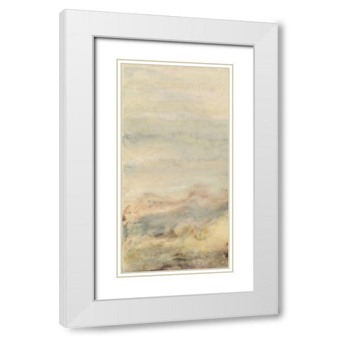 Imperceptible I White Modern Wood Framed Art Print with Double Matting by Shanti, Shima