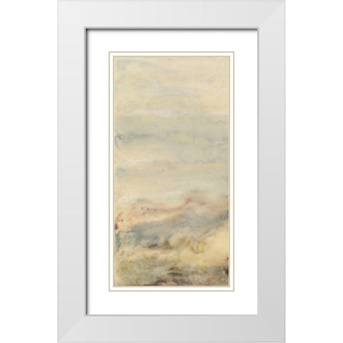 Imperceptible I White Modern Wood Framed Art Print with Double Matting by Shanti, Shima