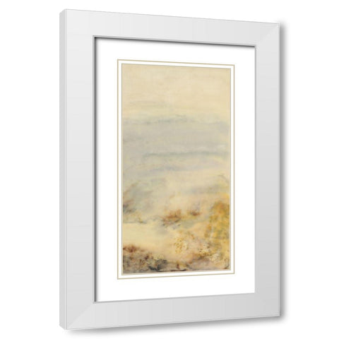 Imperceptible II White Modern Wood Framed Art Print with Double Matting by Shanti, Shima