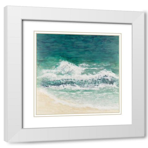 Peace Awaits White Modern Wood Framed Art Print with Double Matting by Shanti, Shima