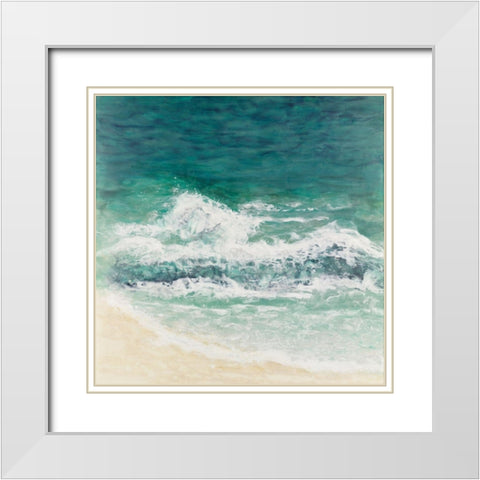 Peace Awaits White Modern Wood Framed Art Print with Double Matting by Shanti, Shima