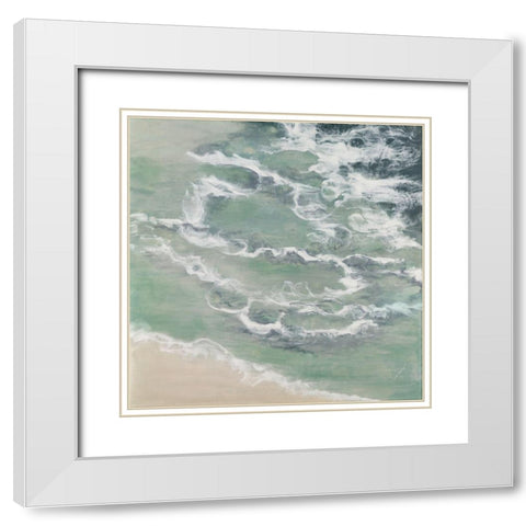 Intuiting the Divine White Modern Wood Framed Art Print with Double Matting by Shanti, Shima
