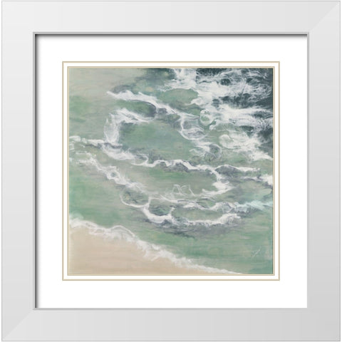 Intuiting the Divine White Modern Wood Framed Art Print with Double Matting by Shanti, Shima