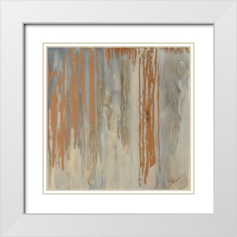 Ill Be There White Modern Wood Framed Art Print with Double Matting by Shanti, Shima