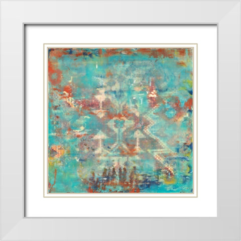 Ancient Wisdom Petite II White Modern Wood Framed Art Print with Double Matting by Shanti, Shima