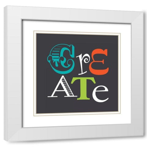 Create White Modern Wood Framed Art Print with Double Matting by Robinson, Tamara