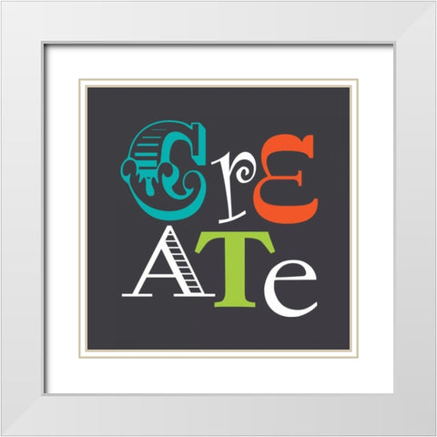 Create White Modern Wood Framed Art Print with Double Matting by Robinson, Tamara