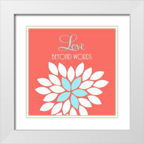 Live White Modern Wood Framed Art Print with Double Matting by Robinson, Tamara