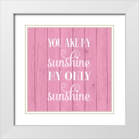 Sunshine White Modern Wood Framed Art Print with Double Matting by Robinson, Tamara
