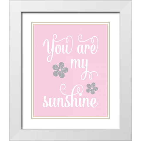 Sunshine I White Modern Wood Framed Art Print with Double Matting by Robinson, Tamara