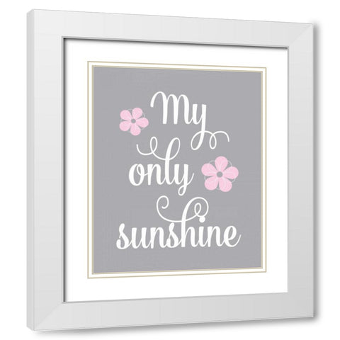 Sunshine II White Modern Wood Framed Art Print with Double Matting by Robinson, Tamara