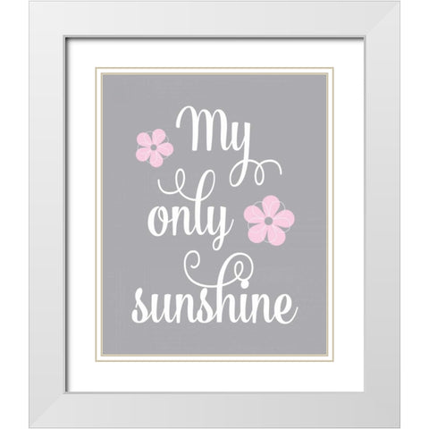 Sunshine II White Modern Wood Framed Art Print with Double Matting by Robinson, Tamara