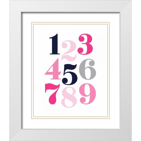 White Modern Wood Framed Art Print with Double Matting by Robinson, Tamara