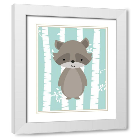 Woodland Birch I White Modern Wood Framed Art Print with Double Matting by Robinson, Tamara