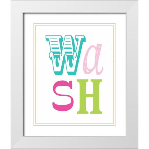 Owl Wash White Modern Wood Framed Art Print with Double Matting by Robinson, Tamara