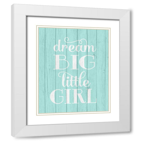 Paisley Dream Big White Modern Wood Framed Art Print with Double Matting by Robinson, Tamara