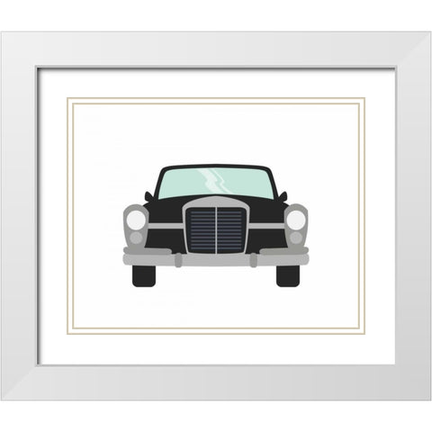 Car III White Modern Wood Framed Art Print with Double Matting by Robinson, Tamara