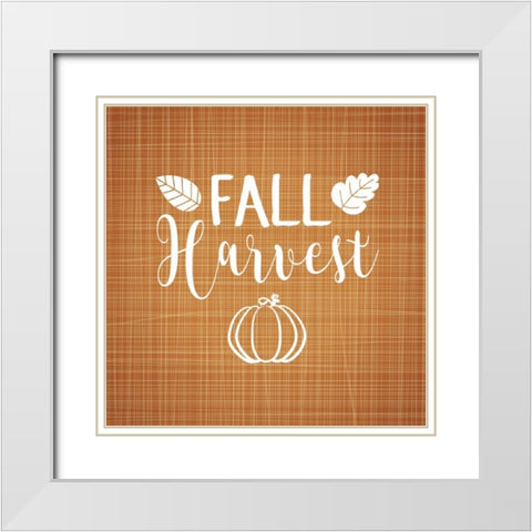 Fall Harvest White Modern Wood Framed Art Print with Double Matting by Robinson, Tamara