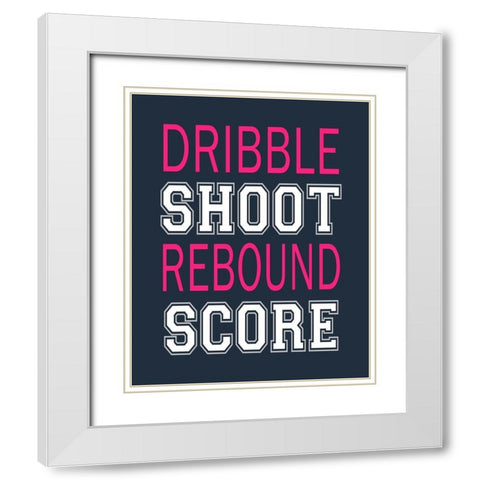 Score White Modern Wood Framed Art Print with Double Matting by Robinson, Tamara