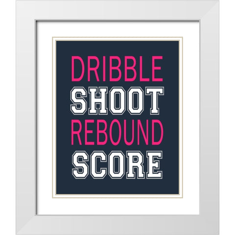 Score White Modern Wood Framed Art Print with Double Matting by Robinson, Tamara