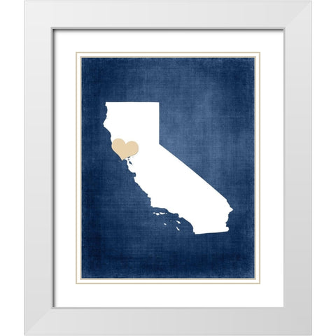 California White Modern Wood Framed Art Print with Double Matting by Robinson, Tamara