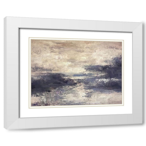 Water Spirits White Modern Wood Framed Art Print with Double Matting by Dundon, Denise