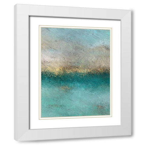 Under the Illusion White Modern Wood Framed Art Print with Double Matting by Dundon, Denise
