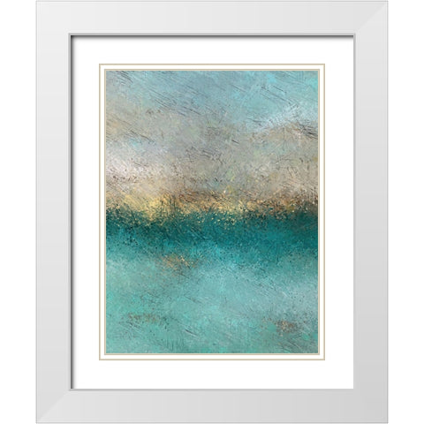 Under the Illusion White Modern Wood Framed Art Print with Double Matting by Dundon, Denise