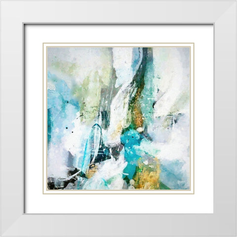 Endless Song White Modern Wood Framed Art Print with Double Matting by Dundon, Denise