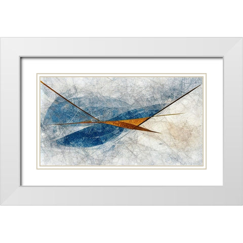 Alethiometer White Modern Wood Framed Art Print with Double Matting by Dundon, Denise