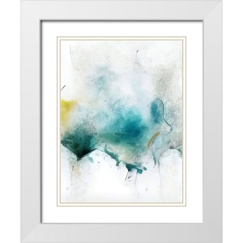 Rift in Time White Modern Wood Framed Art Print with Double Matting by Dundon, Denise