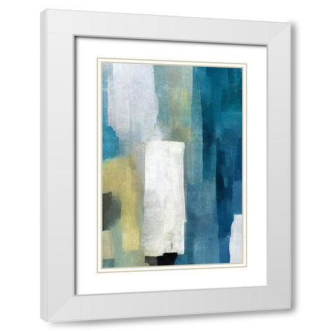 Monuments White Modern Wood Framed Art Print with Double Matting by Dundon, Denise