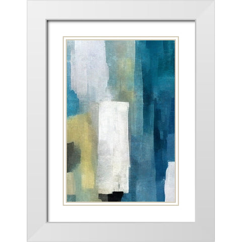 Monuments White Modern Wood Framed Art Print with Double Matting by Dundon, Denise