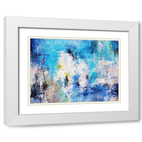 Guessing Game White Modern Wood Framed Art Print with Double Matting by Dundon, Denise