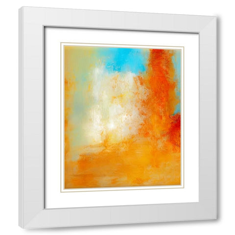 Purposeful Motion White Modern Wood Framed Art Print with Double Matting by Dundon, Denise