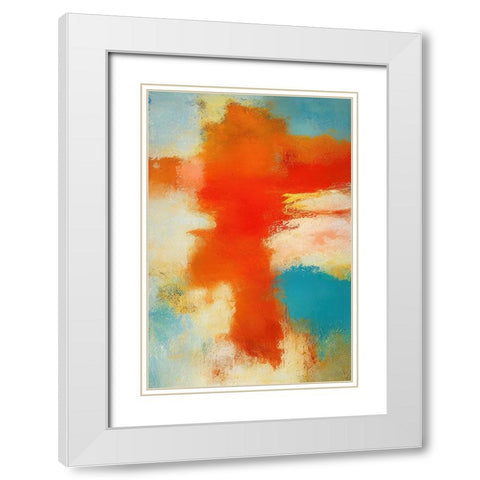 Facing East White Modern Wood Framed Art Print with Double Matting by Dundon, Denise
