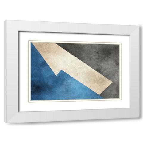 This End Up White Modern Wood Framed Art Print with Double Matting by Dundon, Denise