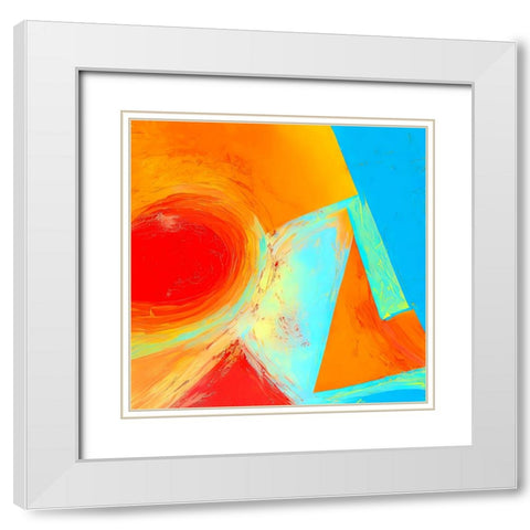 Day at the Beach White Modern Wood Framed Art Print with Double Matting by Dundon, Denise