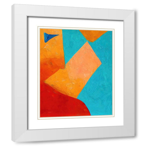 Lake Days White Modern Wood Framed Art Print with Double Matting by Dundon, Denise