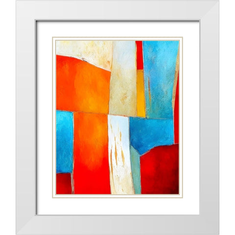 Infinite Improbability White Modern Wood Framed Art Print with Double Matting by Dundon, Denise