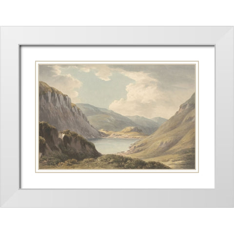 Glen White Modern Wood Framed Art Print with Double Matting by Dundon, Denise