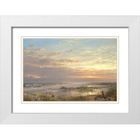 High Tide White Modern Wood Framed Art Print with Double Matting by Dundon, Denise